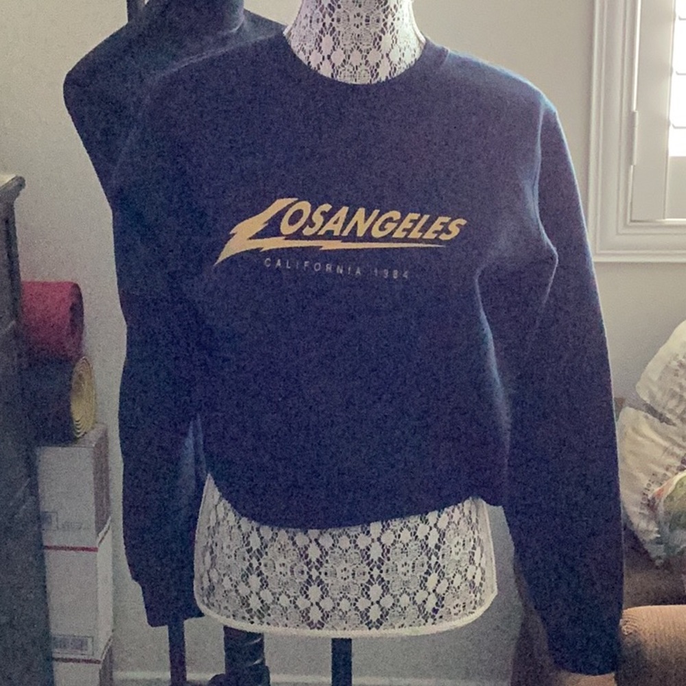 EUC BM LA cropped sweatshirt